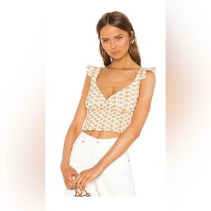 LPA Maggi Top in White and Yellow
